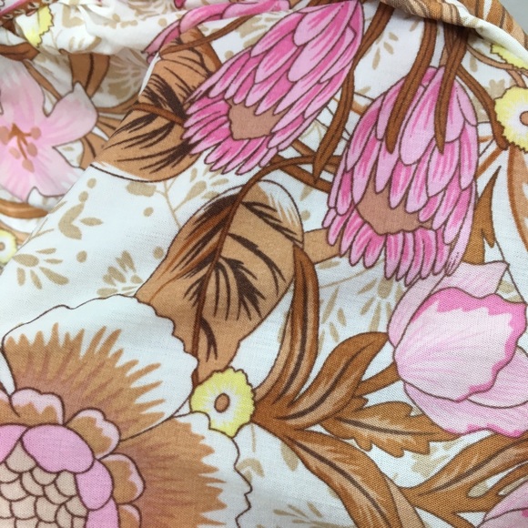 Jungle Maxi DRESS Sundress Gypsy Boho Cream NEW - Picture 6 of 6